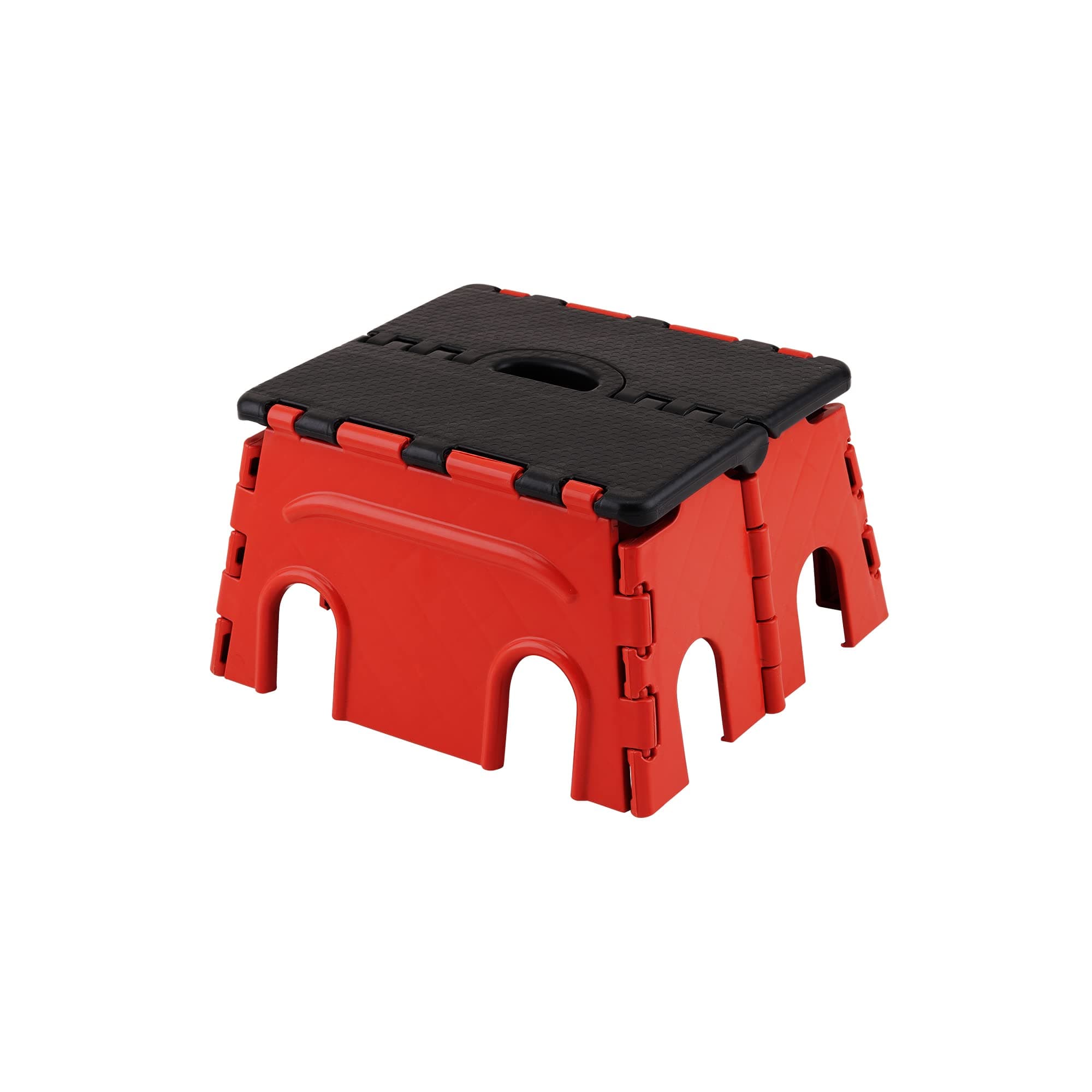 Primelife 7 Inches Super Strong Folding Step Stool for Adults and Kids, Kitchen Stepping Stools, Garden Step Stool Kitchen Stool (Red-Black)-Prime