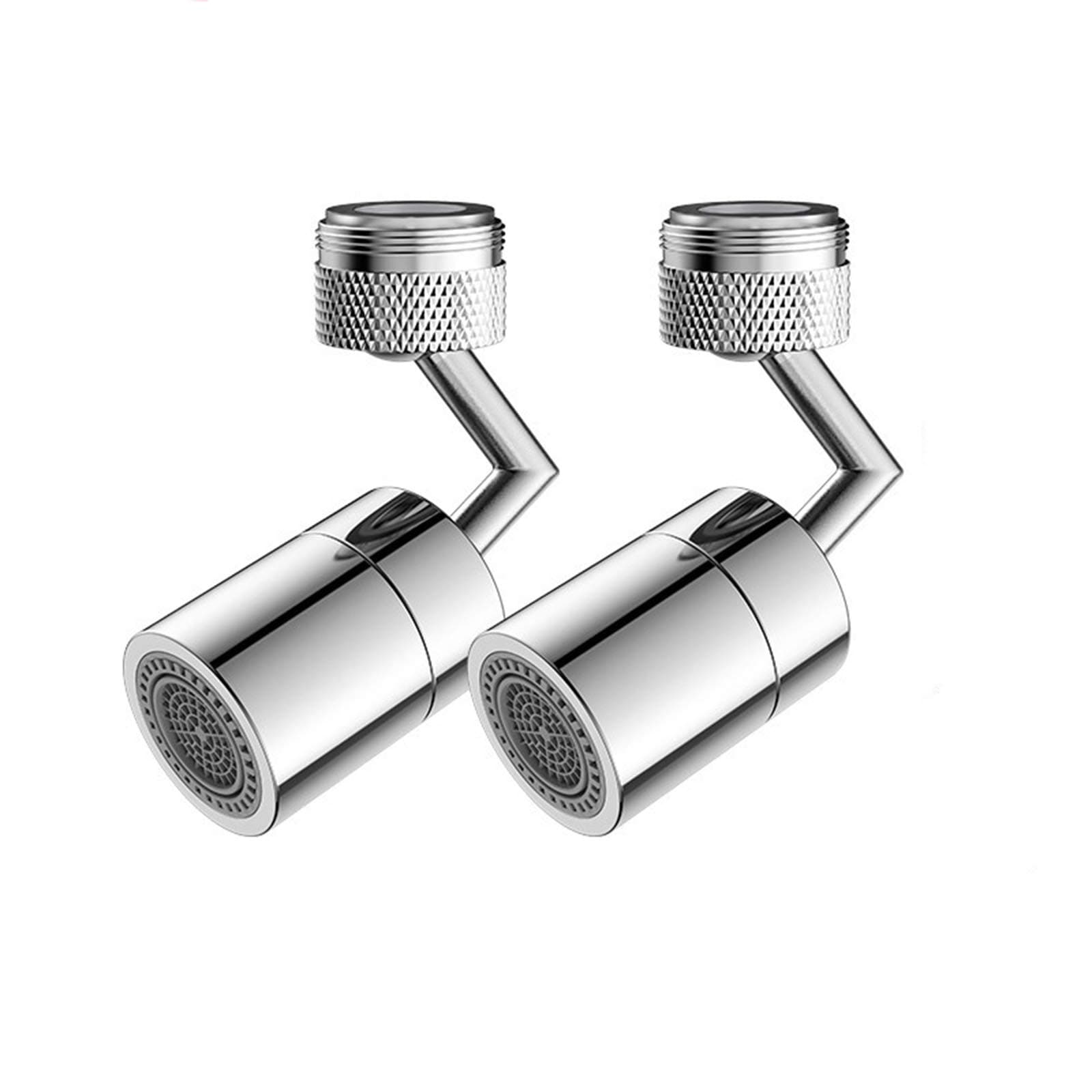 2Pcs Universal Splash Fliter Faucet 720°Rotating Movable Kitchen Faucet,kitchen Tap Head Water Saving Extender Sprayer Sink Spray for Bathroom