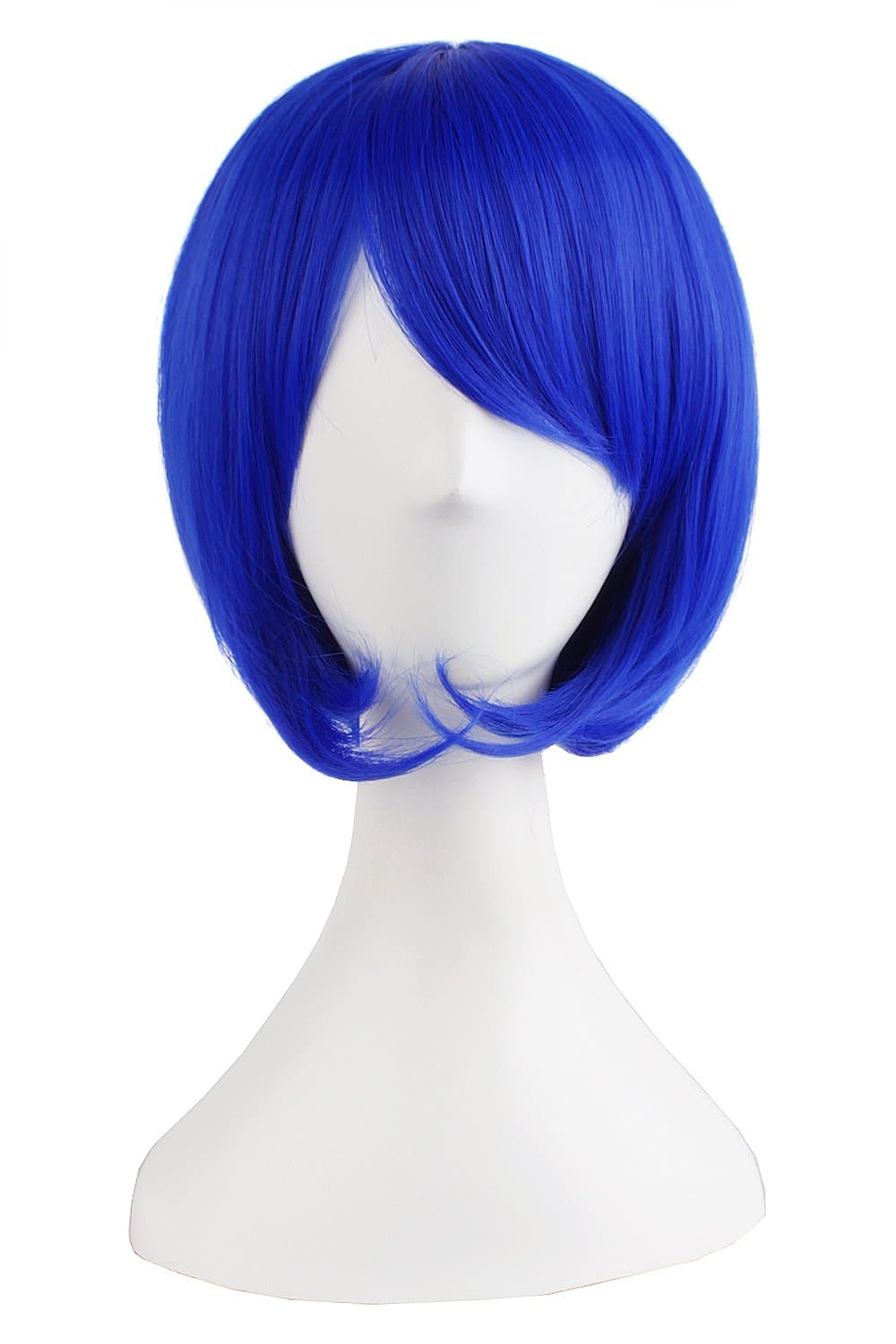 12"/30cm Short Straight Side Bangs Wig (Navy Blue)