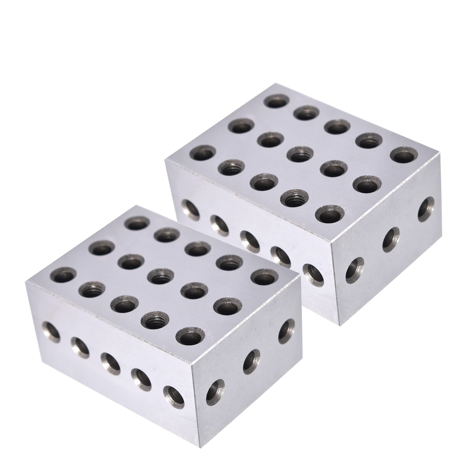 2 x 3 x 4 Inch Parallel Blocks 23 Holes 1 Pair
