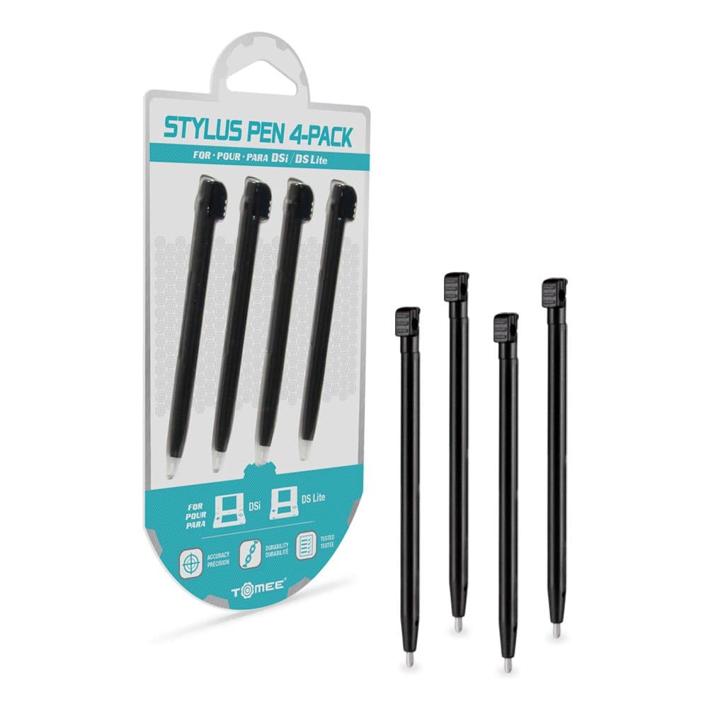 Tomee Stylus Pen Set For Dsi/ Ds Lite For Tablet (Black) (4-Pack)