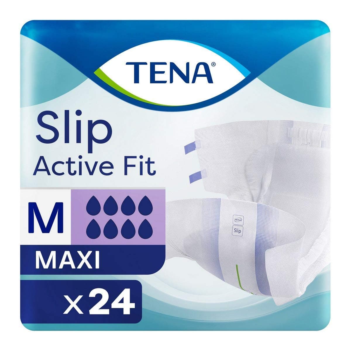 TENA Slip Active Fit Maxi Medium (3270ml) 24 Pack Incontinence Protection