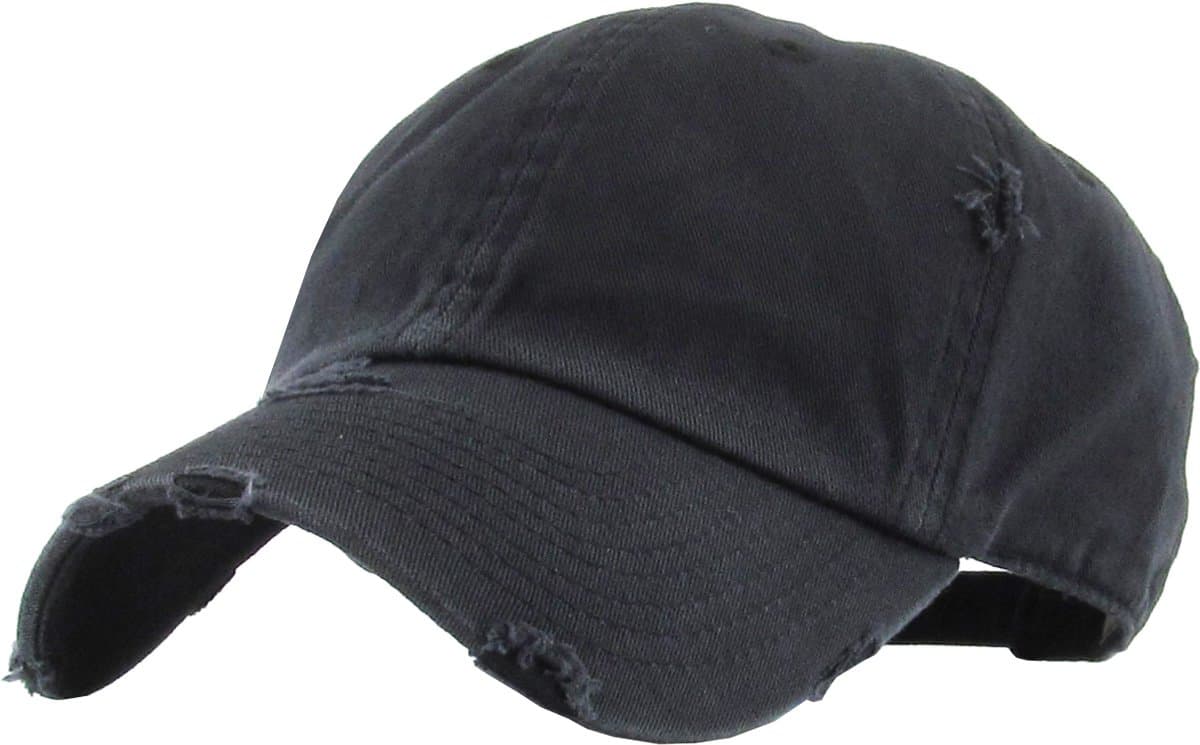 Vintage Washed Distressed Cotton Dad Hat Baseball Cap Adjustable Polo Trucker Unisex Style Headwear