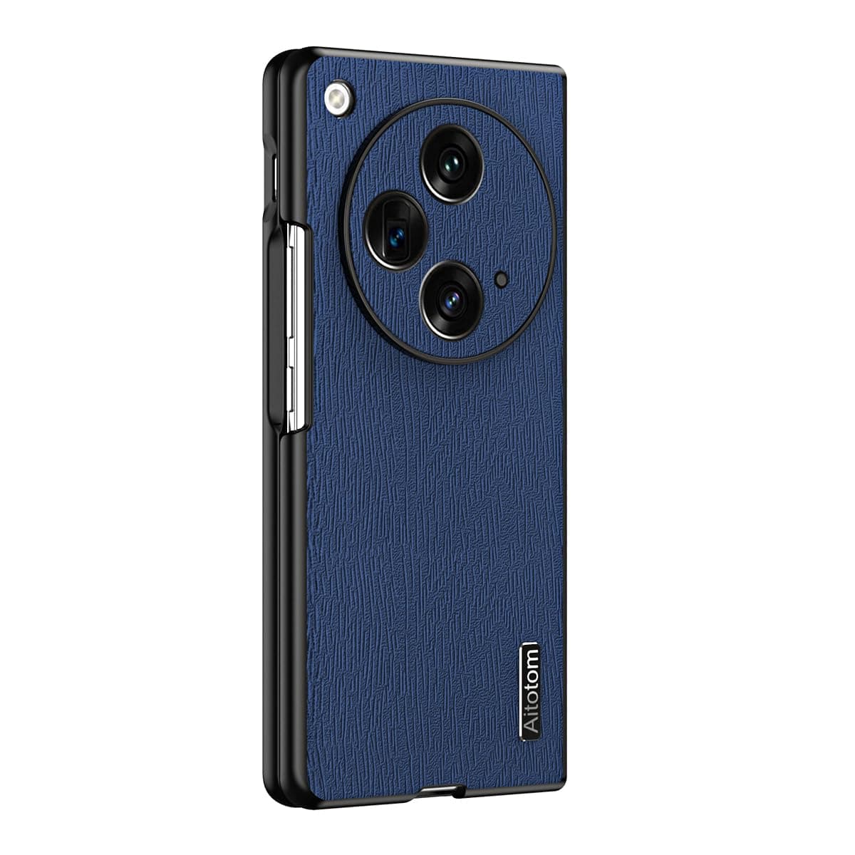 Flip Flip Phone Case Compatible with OnePlus Open,Compatible with OnePlus Open CPH2551 Case,Ultra-Thin Drop-Proof PC Hard Case Compatible with Oppo Find N3 5G CPH2499 Case Cover Blue