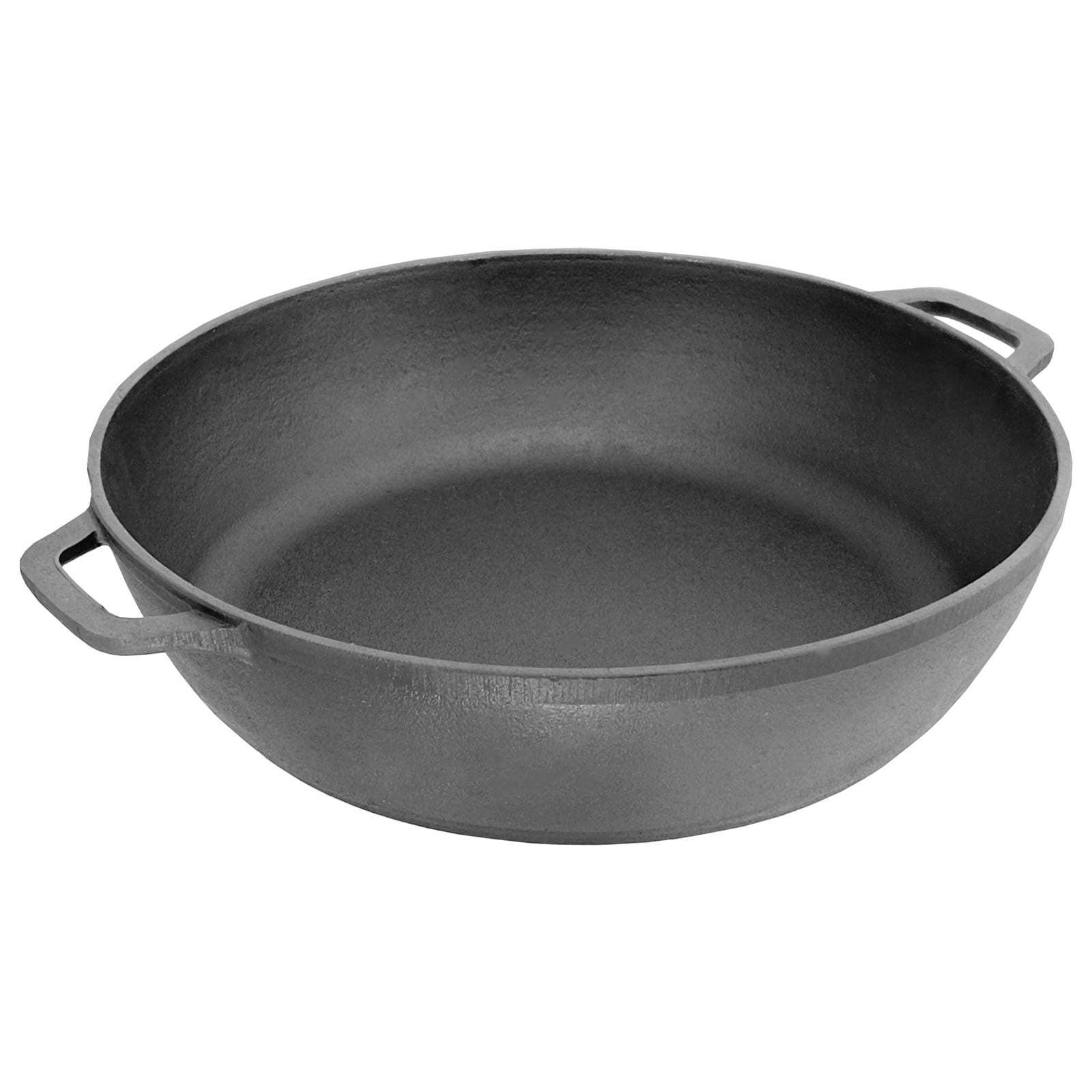 Cast Iron Pan/Serving Pan/Frying Pan/Saut&eacute; Pan/Pan, Diameter 26&nbsp;cm, 28&nbsp;cm, black, 26 cm