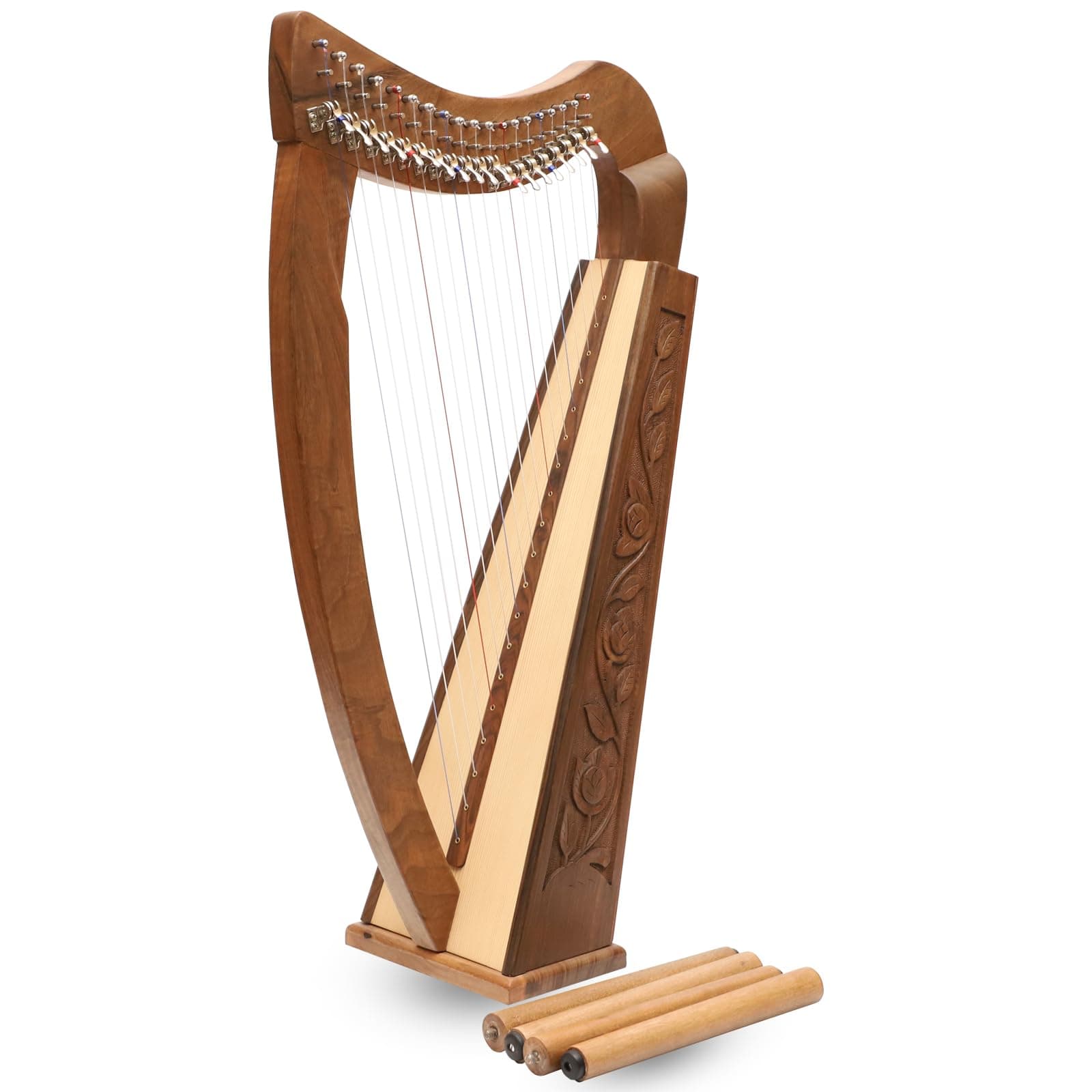 19 STRING TRINITY HARP WALNUT