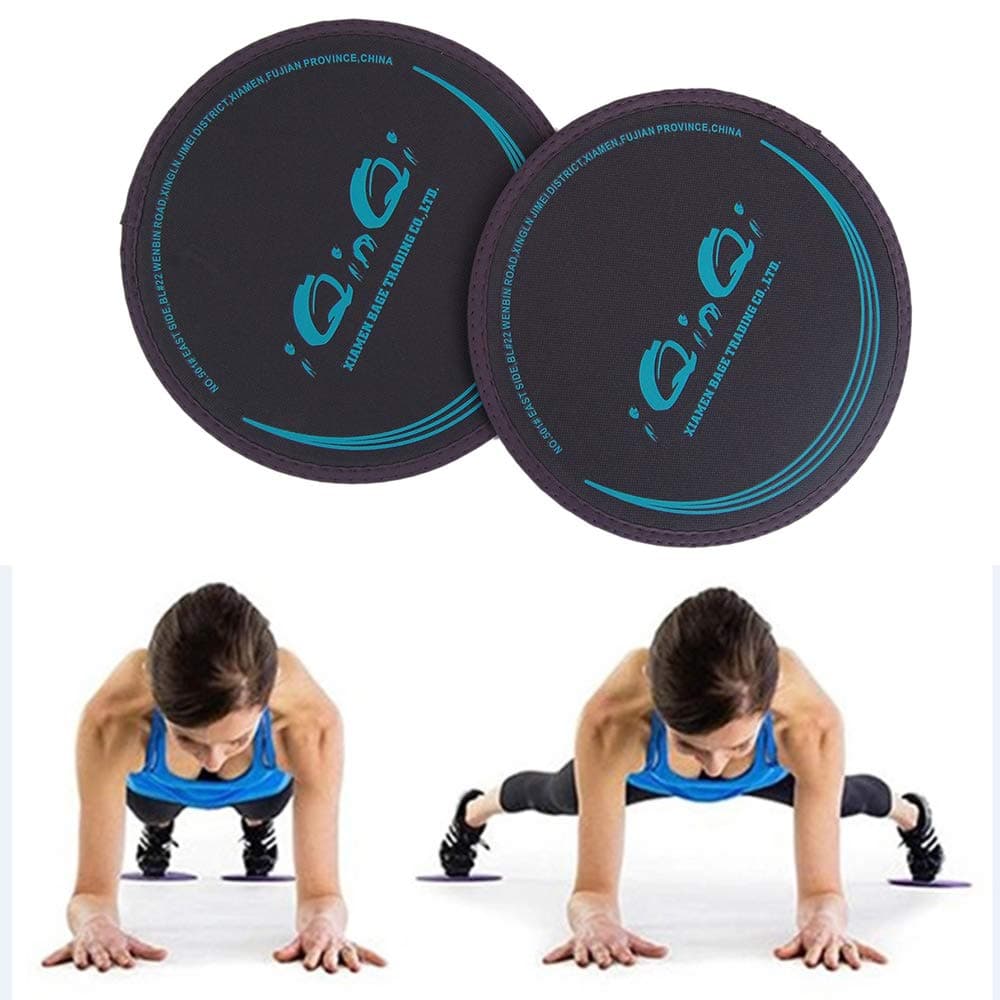 Exercise Core Sliders for Working Out, Dual Sided Sliding Discs Use on Hardwood Floors, Workout Glider Discs Abdominal & Total Body Gym Exercise Equipment for Home