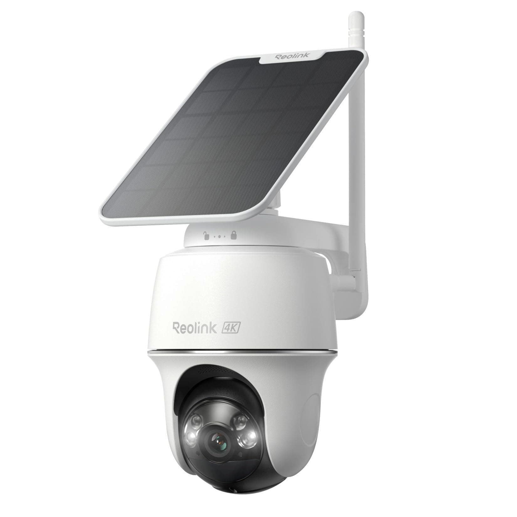 - REOLINK First 4K Solar Security Cameras Wireless Outdoor, Argus PT Ultra+Solar Panel, 360° Pan Tilt Auto-Tracking, 8MP Color Night Vision, 2.4/5 GHz Wi-Fi 6, No Subscriptions, Home Hub Compatible