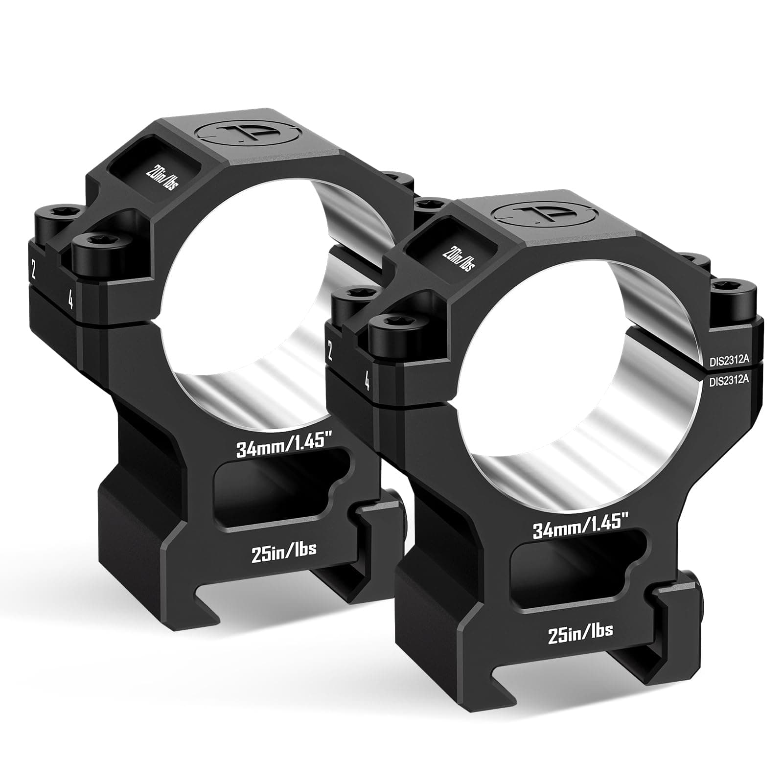 Precision Scope Rings, Precision Pre-lapped Riflescope Mounts for Picatinny Rails