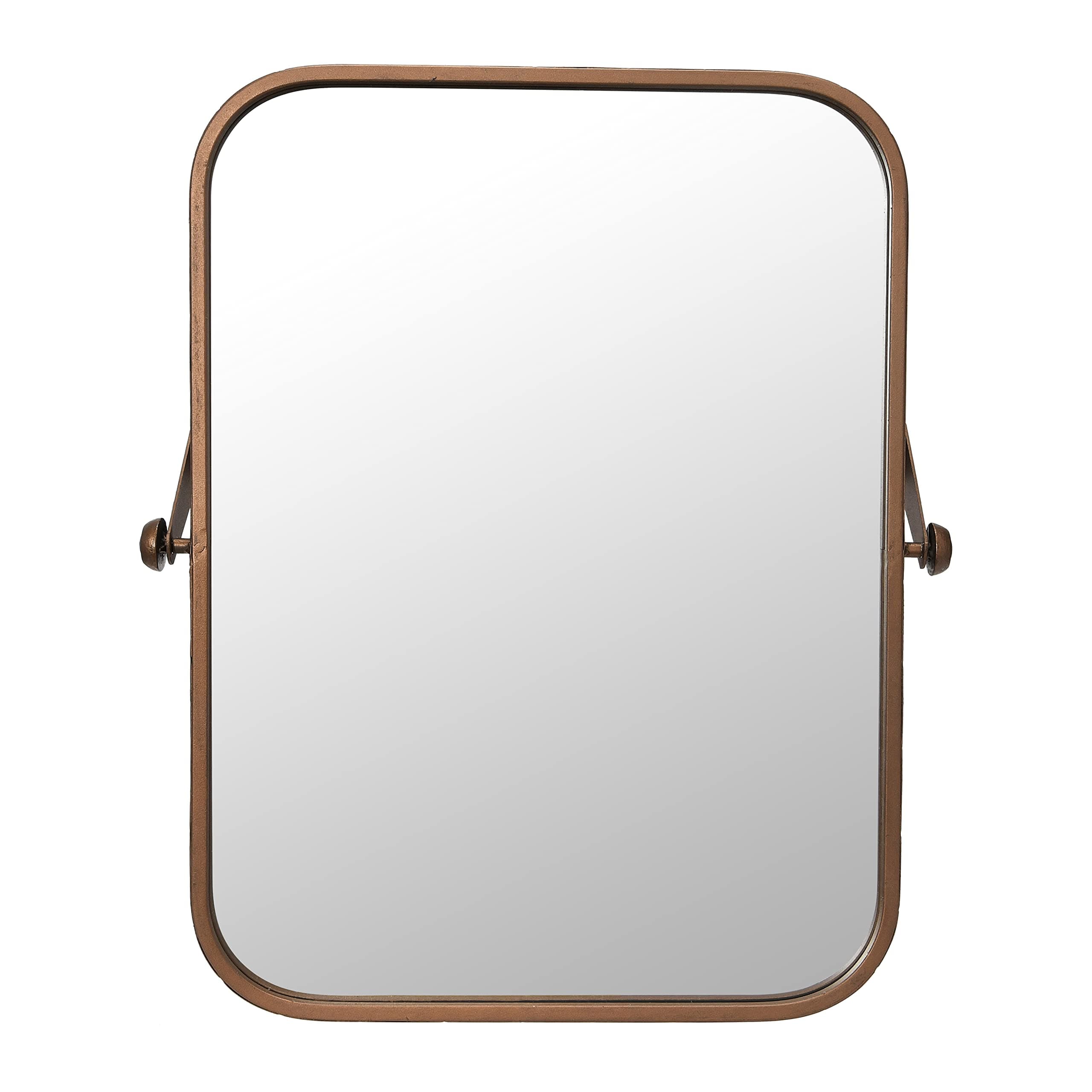 Creative Co-Op Metal Framed Pivoting Wall Mirror, Copper Finish