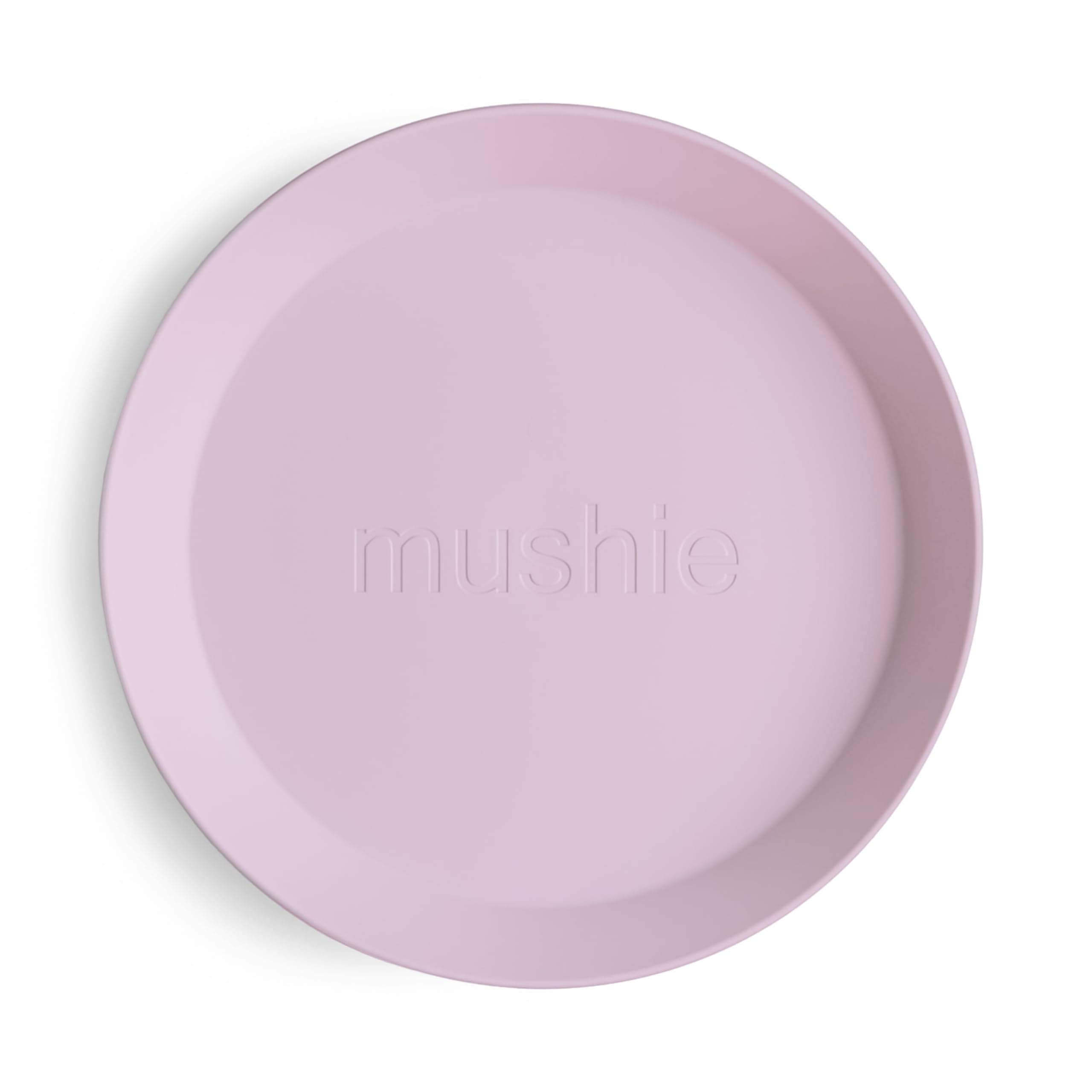Round Dinnerware Plates for Kids | Made in Denmark, Set of 2 (Soft Lilac)