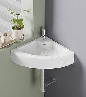 SENISTO Latest Ceramic Wash Basin Countertop Tabletop Bathroom Sink Wash Basin (23 x 17 x 5 INCH) SONA White