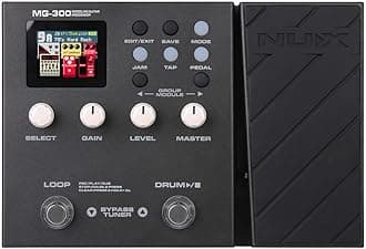 NUX MG-300 Multi Effects Pedal TSAC-HD Pre-Effects,Amp Modeling algorithm,CORE-IMAGE Post-Effects,IR,56 drum beats,60 seconds Phrase Loop