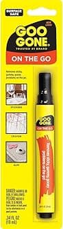 Goo Gone on the Go Pen - Adhesive Remover - Quickly Removing Stubborn Stickers Crayon Tape and More