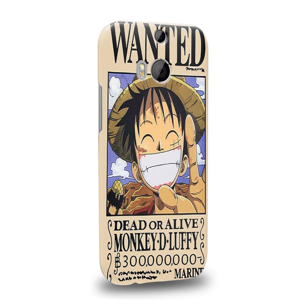 Case88 Premium Designs One Piece Luffy Protective Snap-on Hard Back Case Cover for HTC One M8
