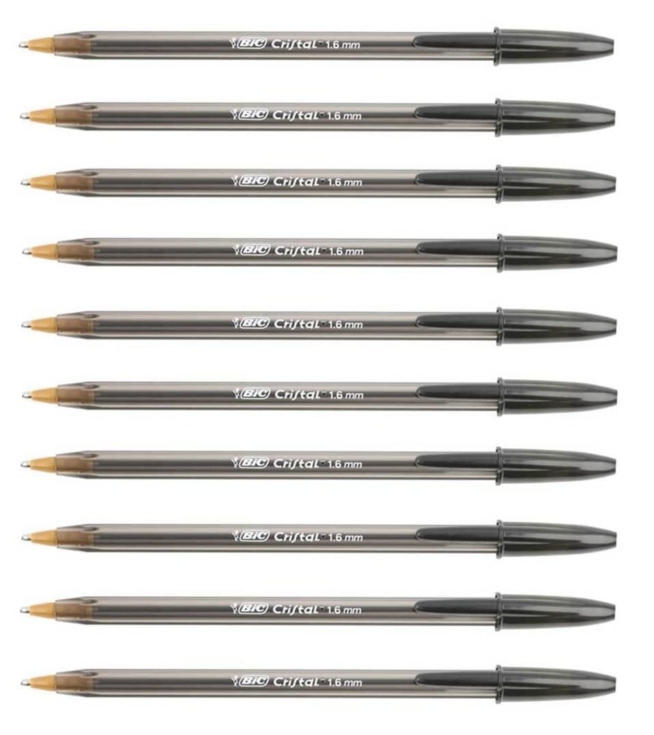 10 x 1.6mm Black Ink Pens