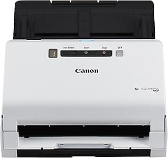 Canon imageFORMULA R40 - Office Document Scanner, Windows and Mac, Duplex Scanning, Easy Setup, Scans a Wide Variety of Documents, Scans to Cloud