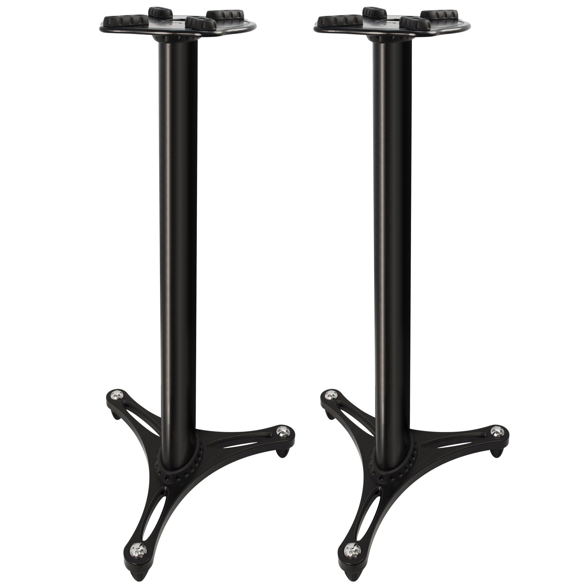 Ultimate Support MS-90/36B MS Series Professional Column Studio Monitor Stand with Non-marring Decoupling Pads - 36/Black by Ultimate Support