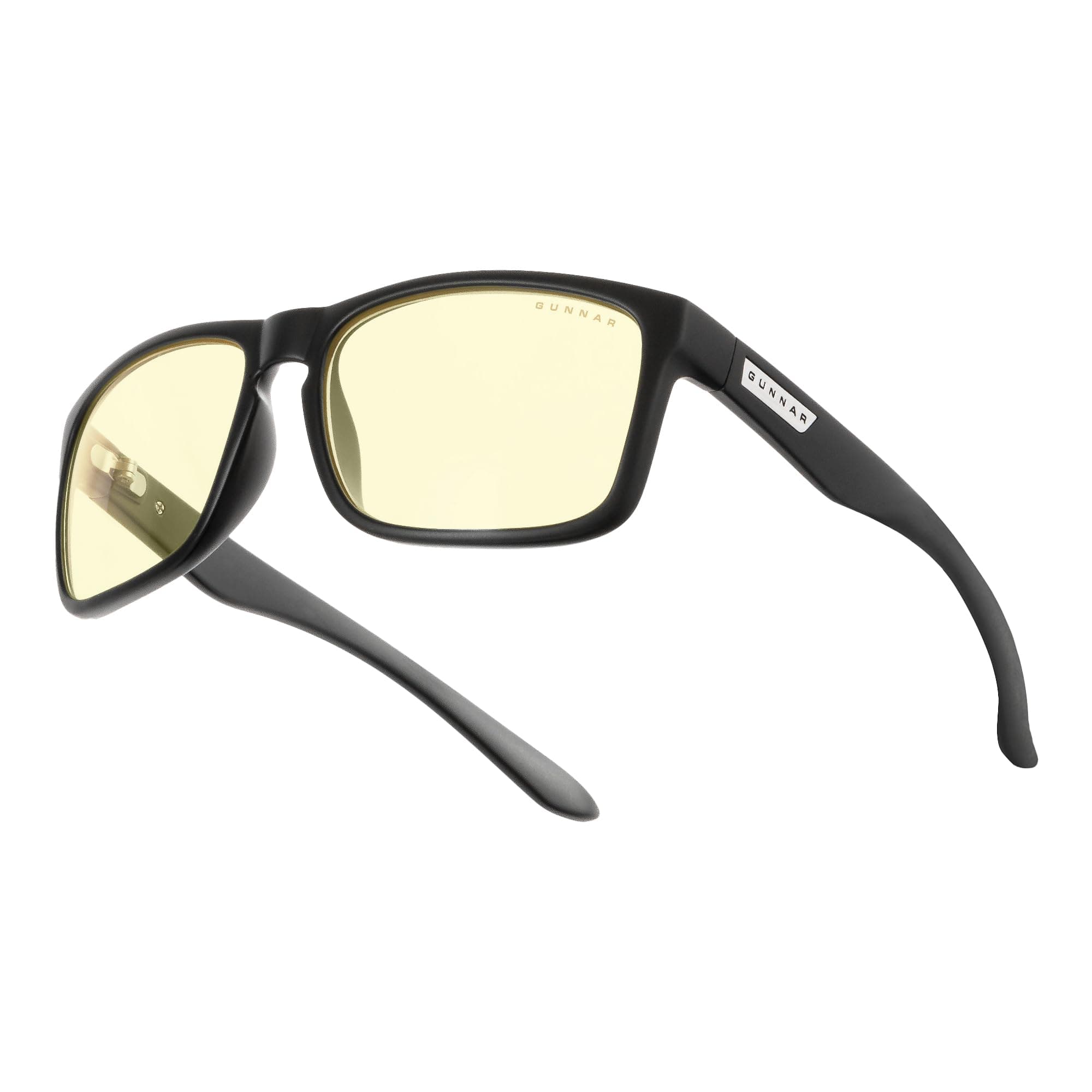 Gaming and Computer Eyewear - Intercept, Frame Colour: Onyx, Lens Tint: Amber (Blocks 65% Blue Light & 100% UV Light) - Blue Light Blocking Glasses - Patented lens