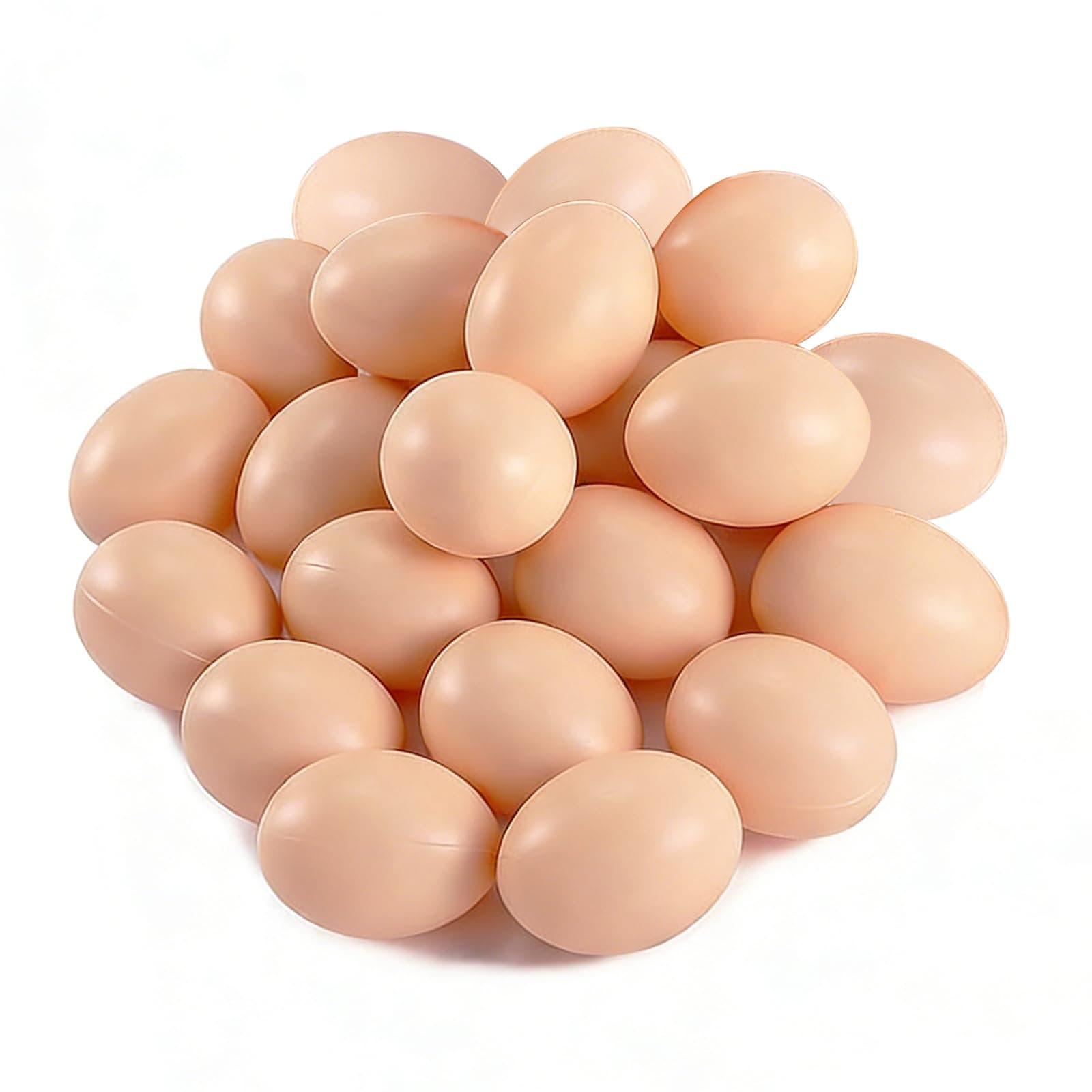 20 PCS Plastic Fake Eggs for DIY Easter Eggs, Painting and Realistic Egg