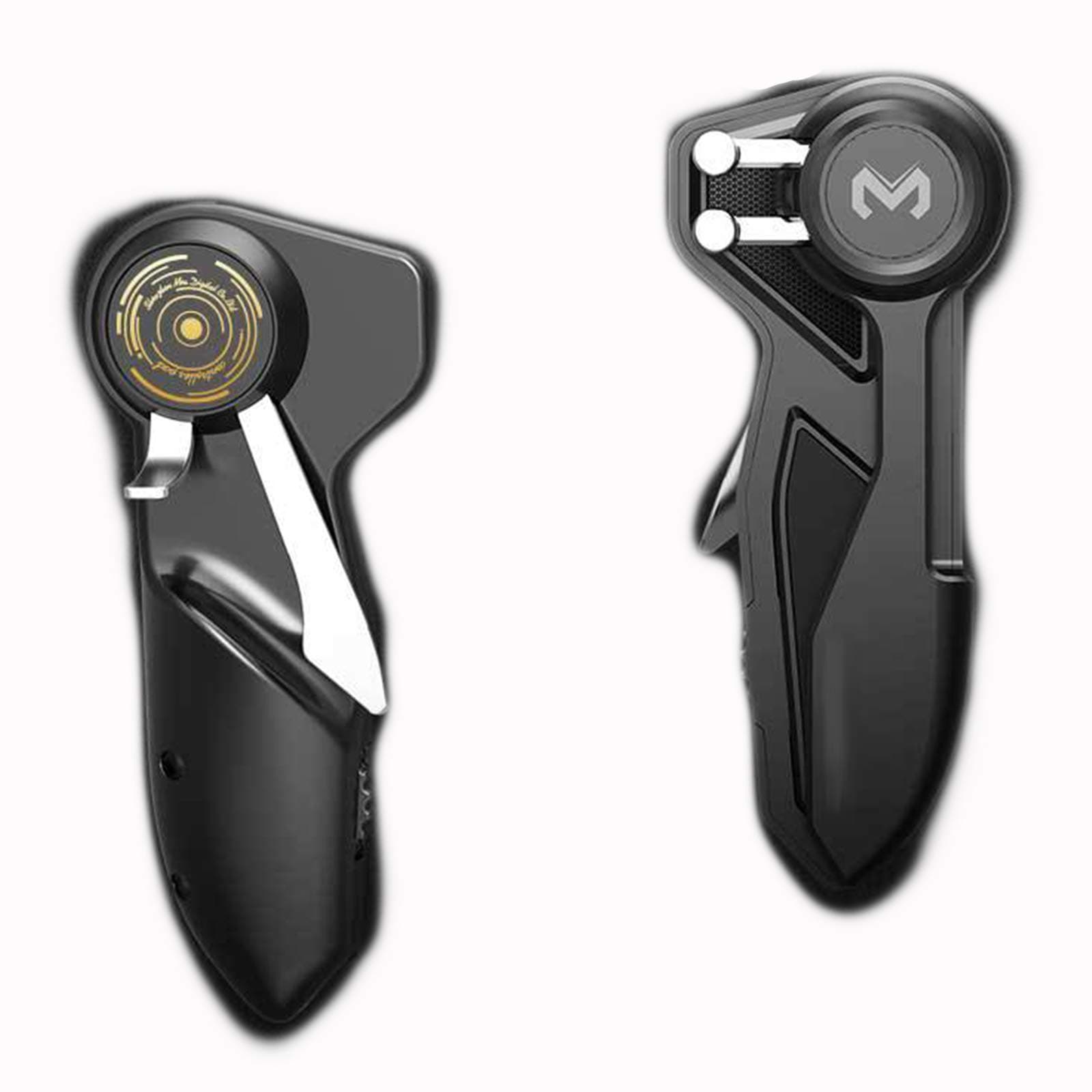 2pcs Game Joystick Trigger Handle 6 Finger L1R1 Shooter Fire Aim Button Controller for iPad Tablet PUBG Game Accessories