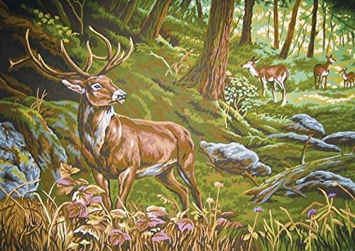 GrafitecPrinted Tapestry Needlepoint Canvas - Royal Stag