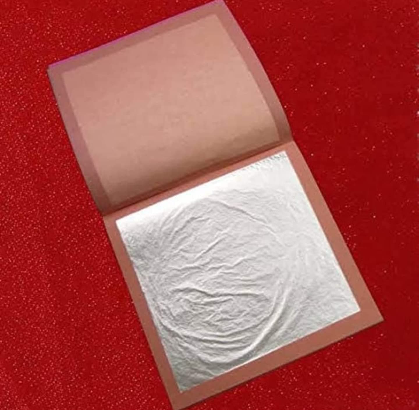 GLC Silver , 99.9% Pure Silver Varakh Foils 50pcs 5'' x 3'' for Sweets Deco,Cake Baking,Chocolate,Supari,Serums,Ayurvedic Medicine,Decoration,Beauty Face Kits,Painting Art Crafts_