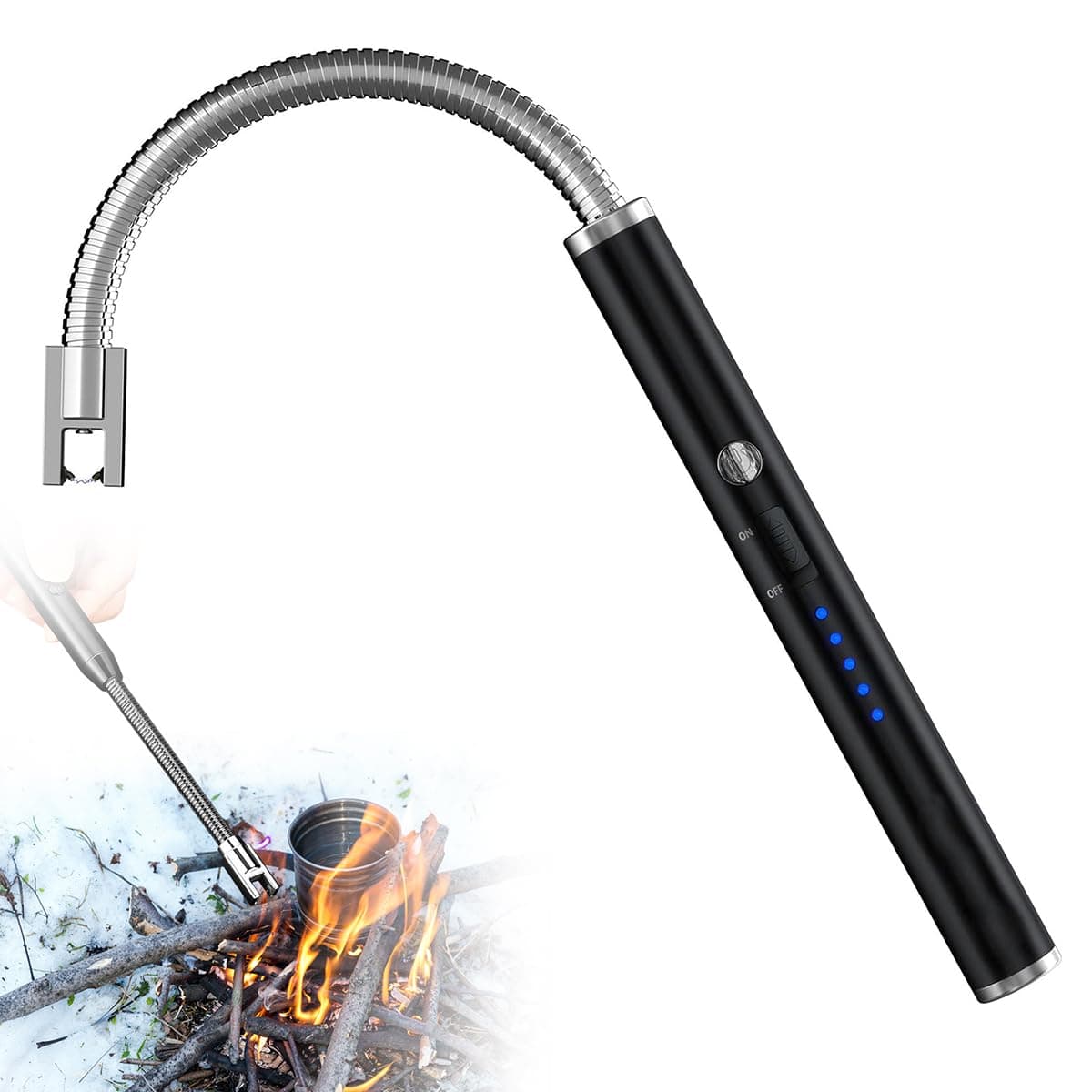 ECVV Electric Arc Lighter, Plasma Lighter Flameless Windproof USB Rechargeable