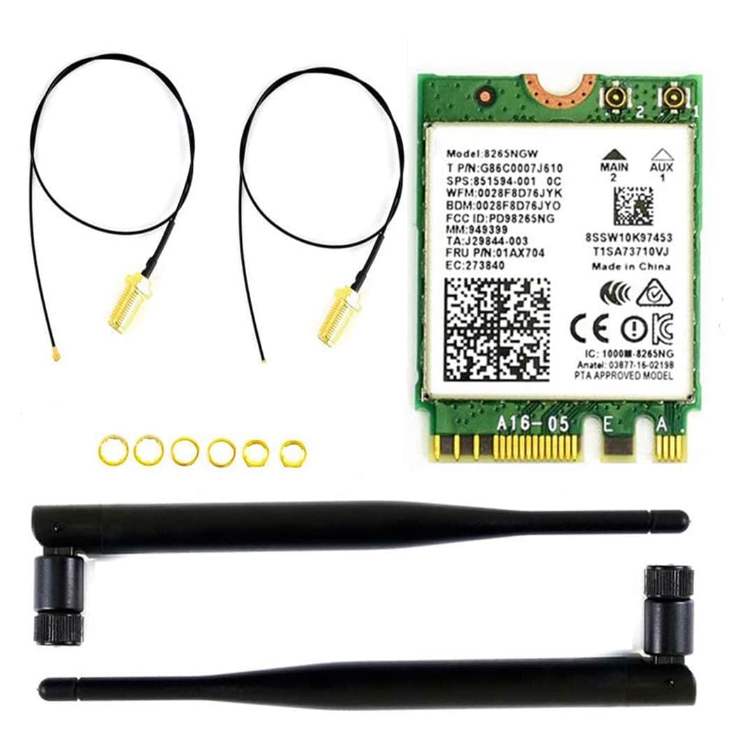AC8265 Wireless NIC Module for Jetson Nano Supports 2.4GHz / 5GHz Dual Band WiFi and Bluetoth 4.2