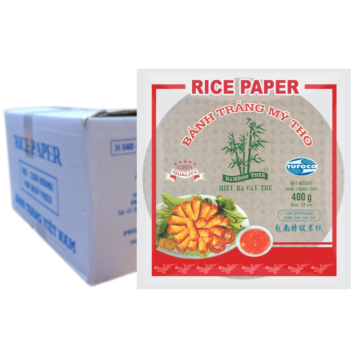 Rice Paper - Great for Spring Roll - Spring roll - 22 cm - Pack of 340g