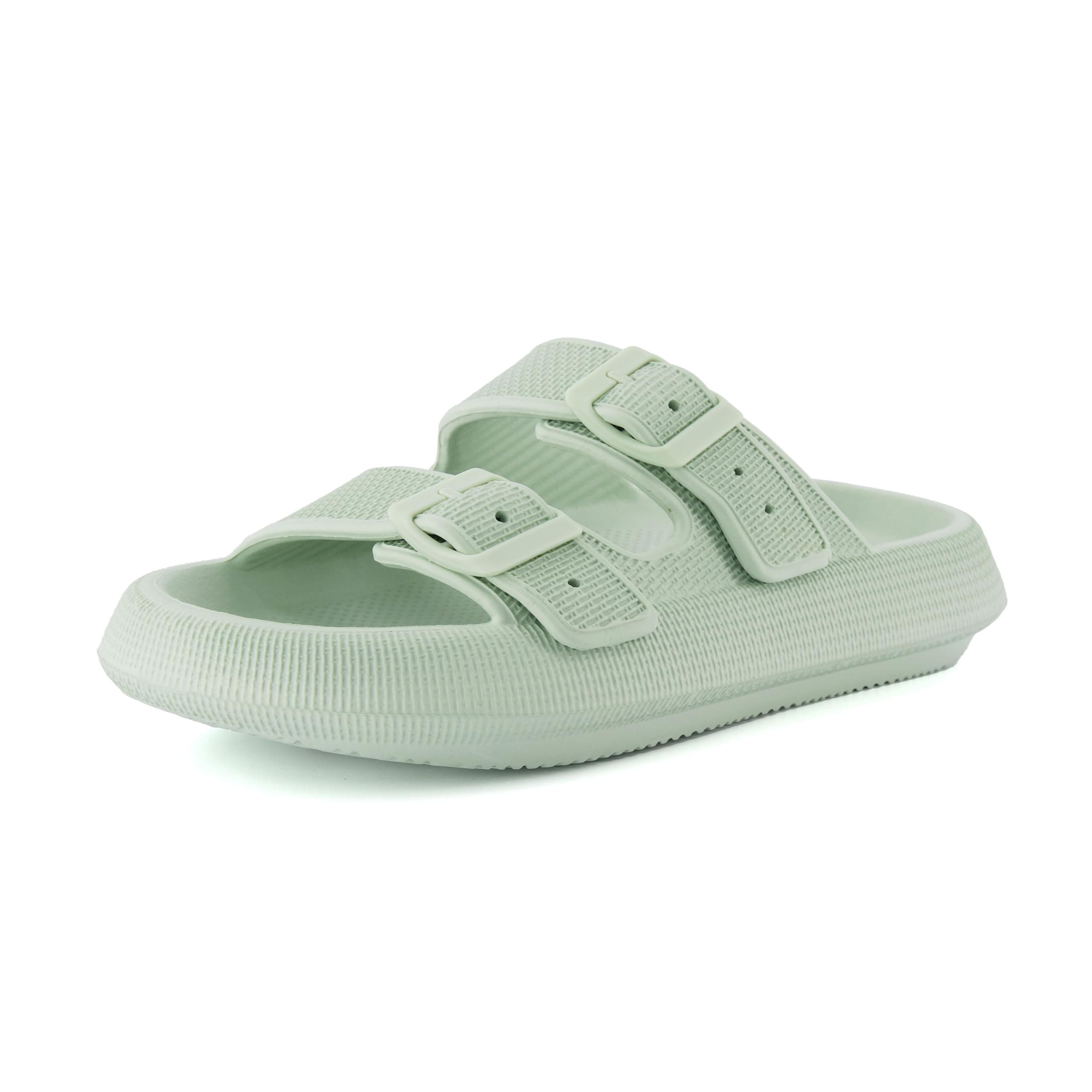 CUSHIONAIRE Women's Fame Recovery Cloud Slide with +Comfort