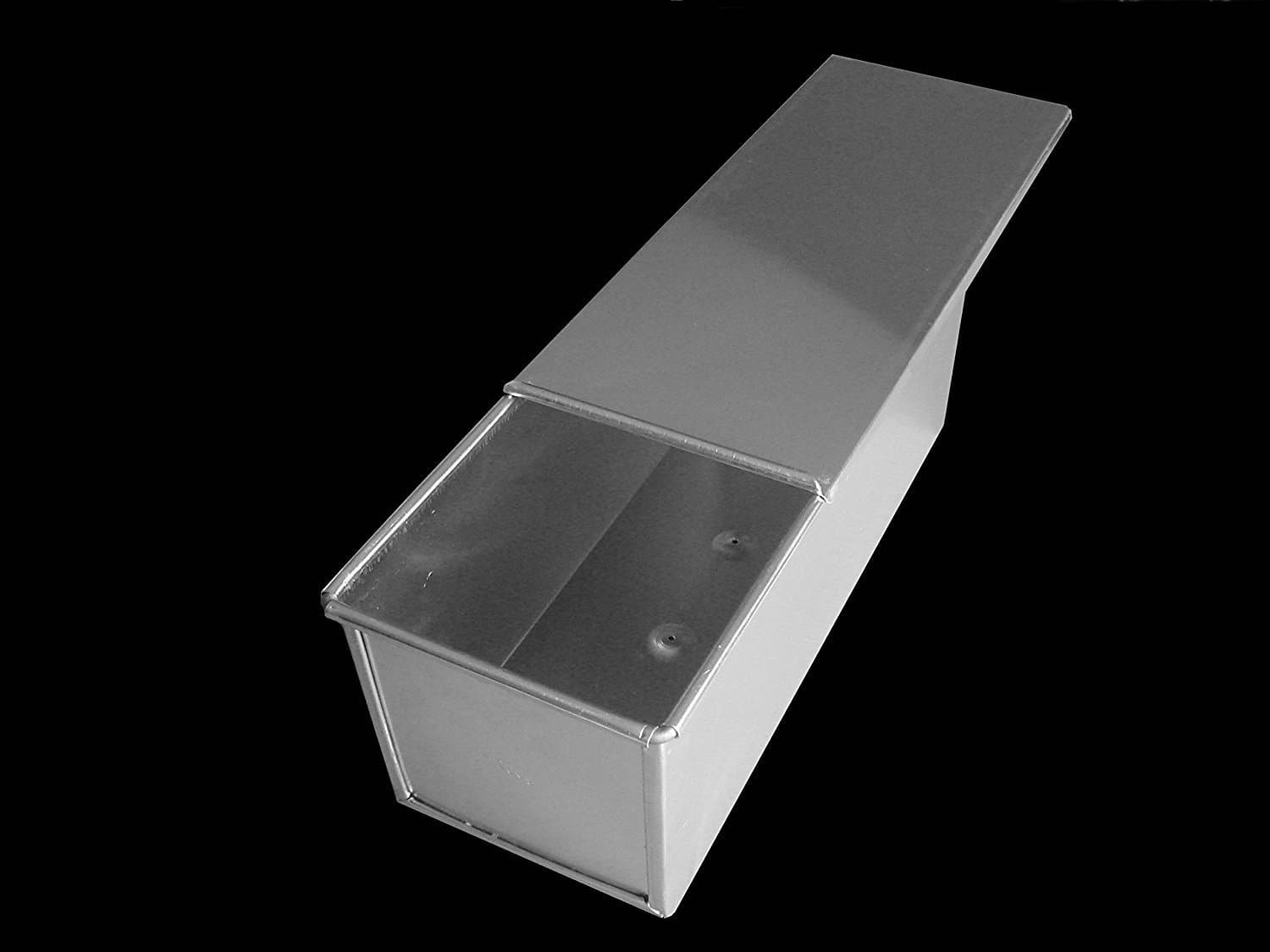 Heavy Duty Bread LOAF TIN PAN Box 1200g Pullman Sandwich LOAF with LID Home Baking Fresh Bread Aluminium Professional Home Bakery Restaurant Kitchen