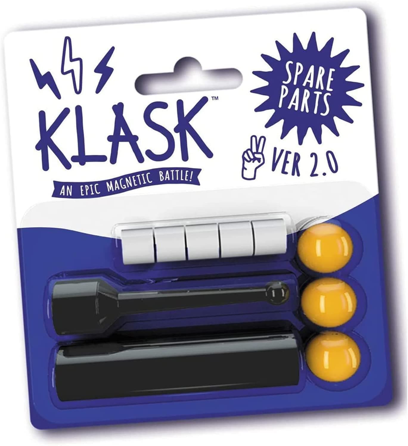 KLASK Game Spare Part Set 2.0 - for All KLASK Games - The Magnetic Party Game of Skill for Kids and Adults of All Ages