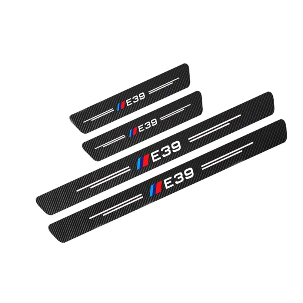 Car Threshold Strip For BMW E39,Car Threshold Protection Strip Car Door Sills Protector Carbon Fiber Universal,for Protection and Decoration 4pcs