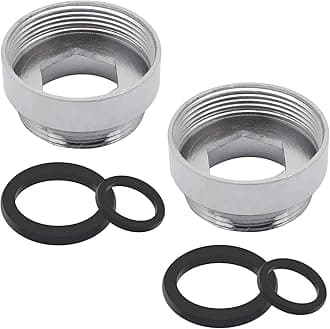 2 Pcs Faucet Adapter, Tap Aerator Connector for Bathroom Kitchen Water Purifier (24mm Female to 22mm Male)