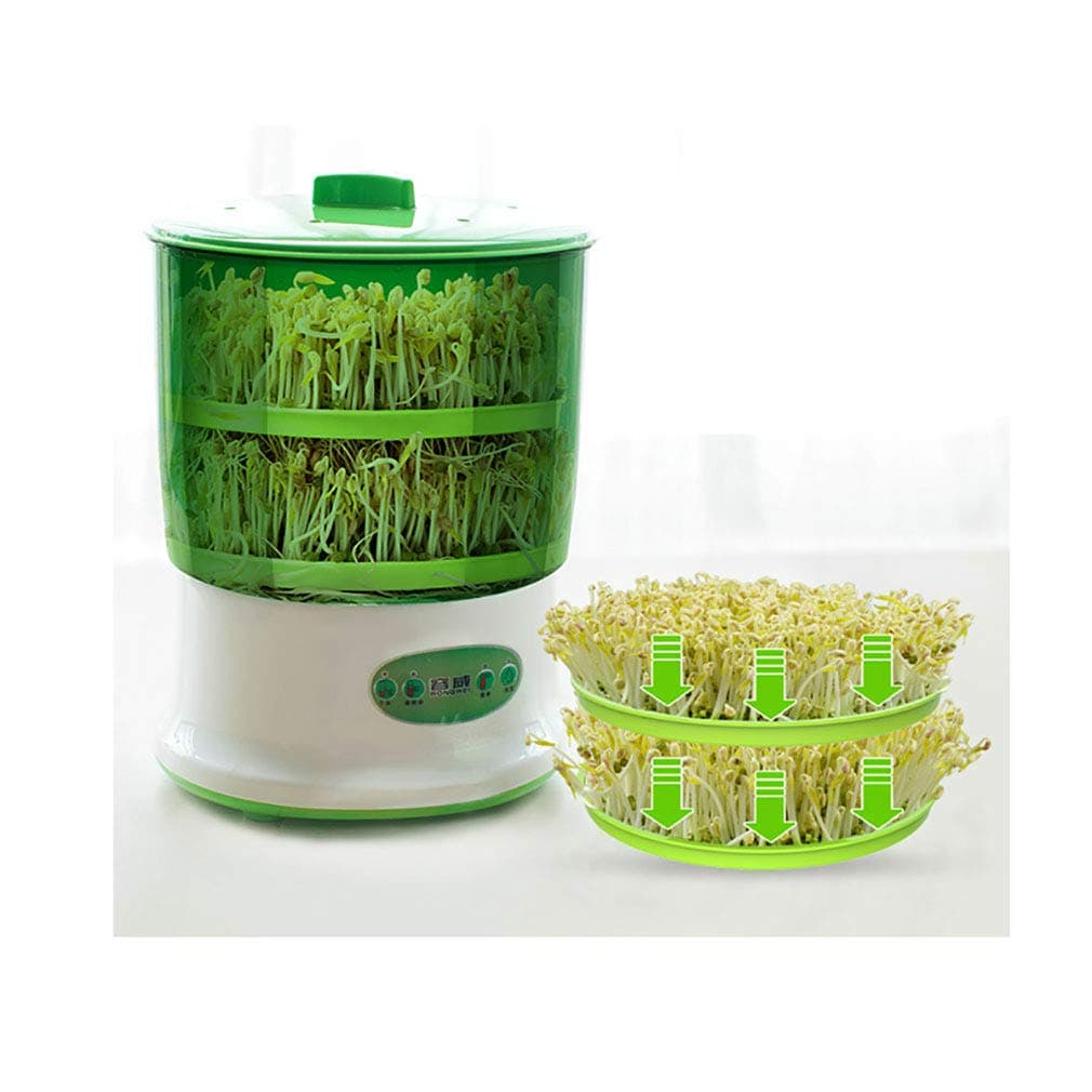 Automatic Sprouter Bean Growing Machine Large-capacity Sprouting Seedling Tools - Large Thermostat Green Seeds Growing (2 Layer)