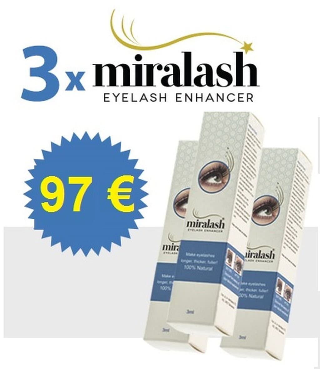 3x MIralash Eyelash Enhancer 3ml Eyelash Growth
