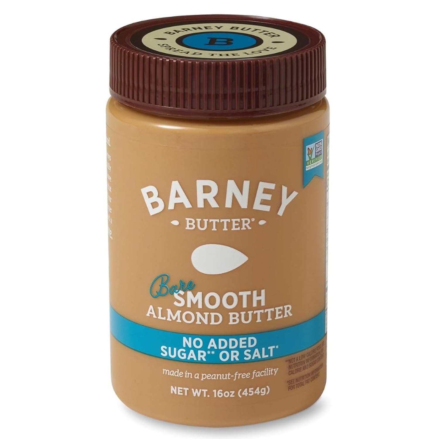 BARNEY BUTTER NUT BTTR BARE SMOOTH, 16 OZ