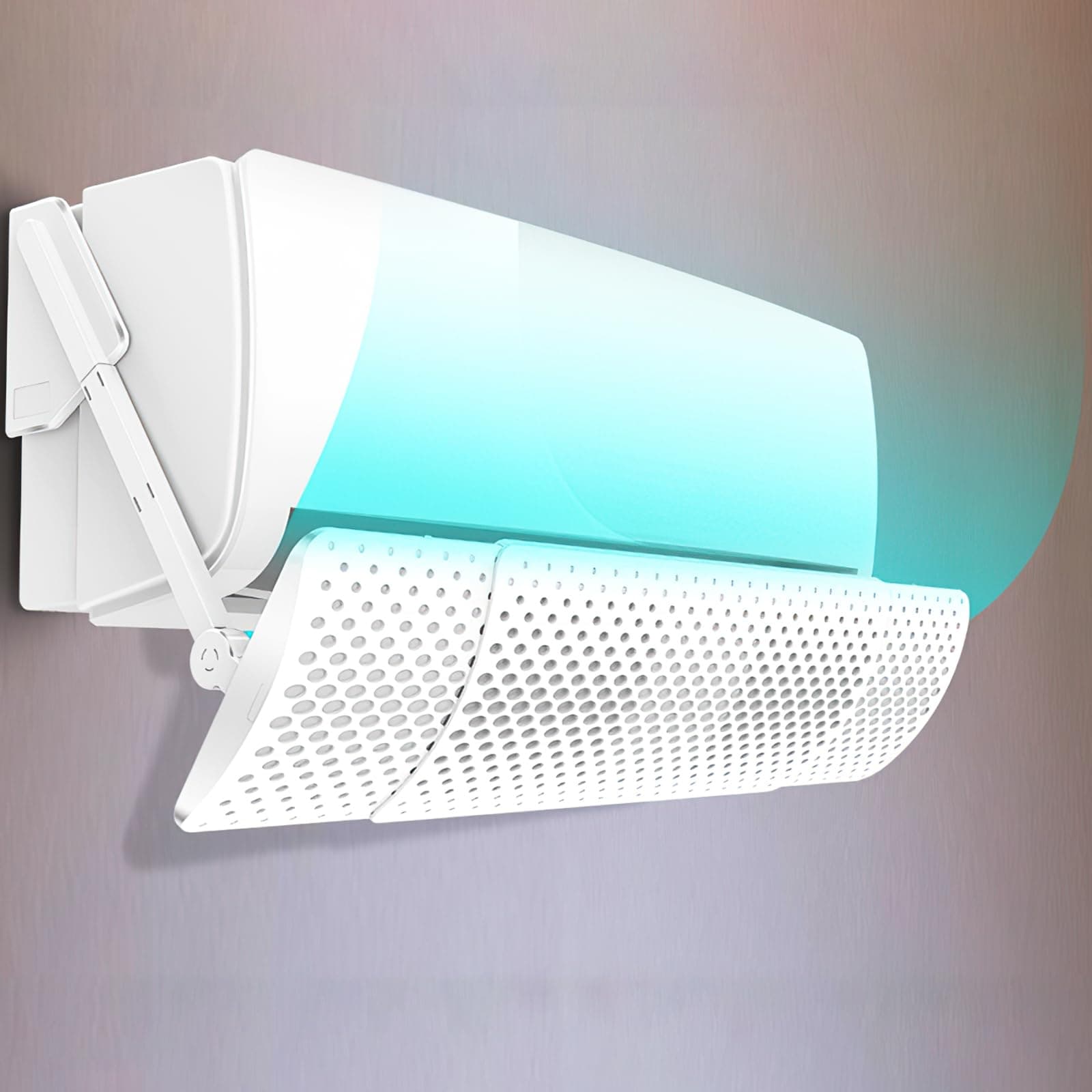 AC Deflector, Air Conditioner Deflector, 74-105cm Adjustable, Bamboo Charcoal Lining, Absorb Odors,for Wall-Mounted Air Conditioner, Wind Direction Baffle, Anti-Direct Blowing