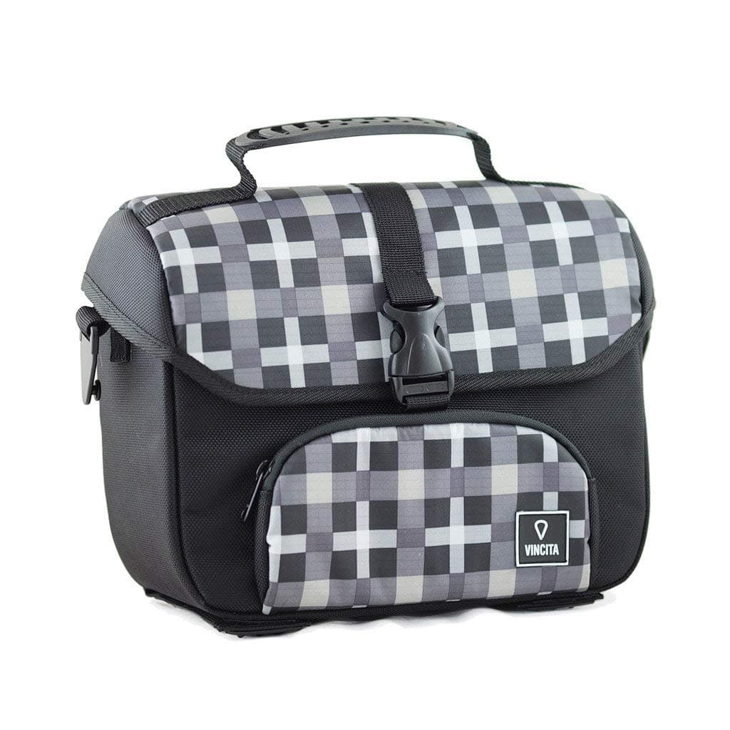 Vincita Mini Front Bag for Brompton - BLACK/CHECK