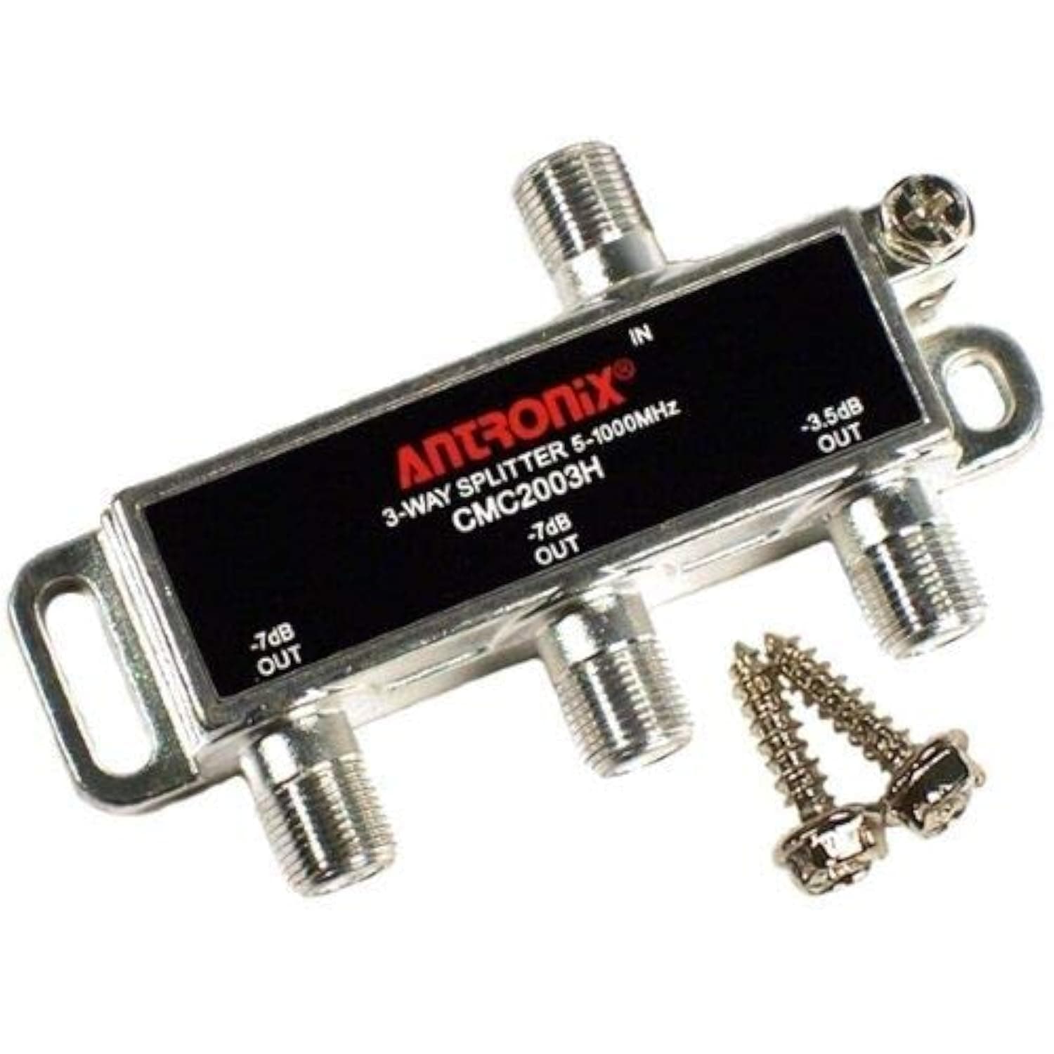 Antronix CMC2003H-A 3-Way Horizontal Splitter -3.5dB -7dB 5-1002 MHz High Performance for Coax Cable TV & Internet
