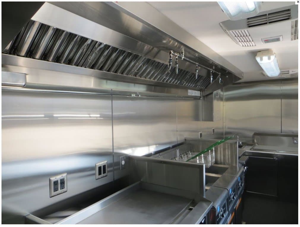 4ft Mobile Kitchen Hood System with Exhaust Fan