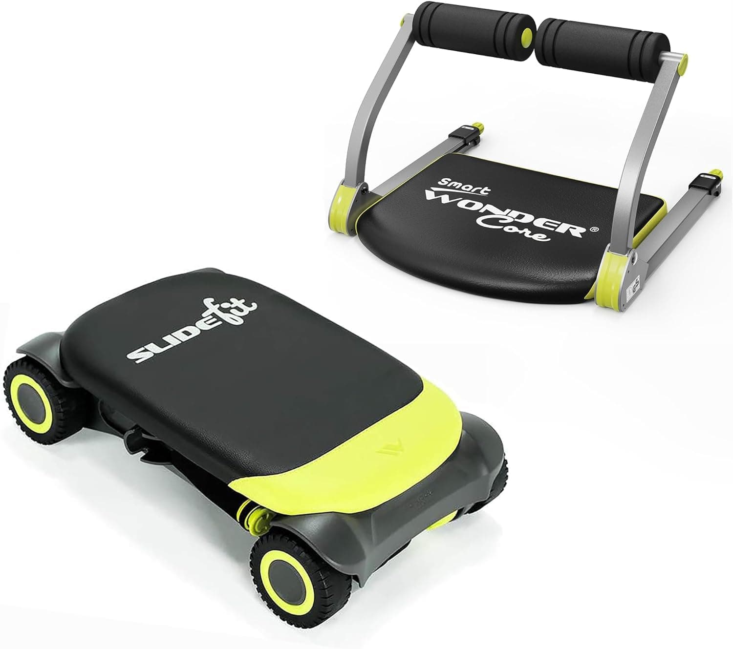 WONDER CORE Ab Roller Workout Equipment, Sit Up Exercise Equipment for Core Workout, Abdominal Exercise Machine for Home Gym