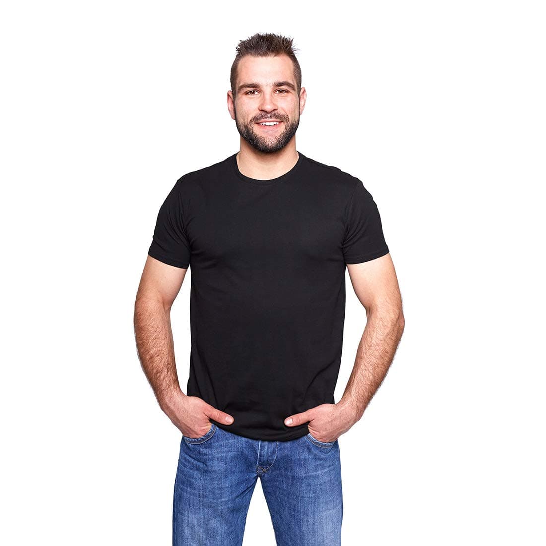 Jack Daniel's Original Official Merchandise (319462) Solid Men Round Neck Black T-Shirt