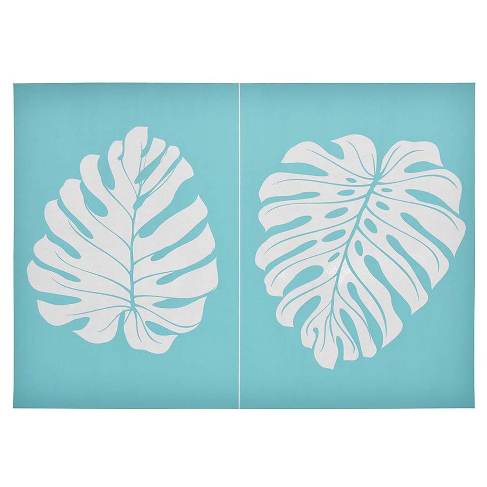 Self-Adhesive Silk Screen Printing Stencil Mesh Transfers Plant Pattern Series for Decoration DIY T-Shirt Pillow Fabric Painting, Turtle Leaf