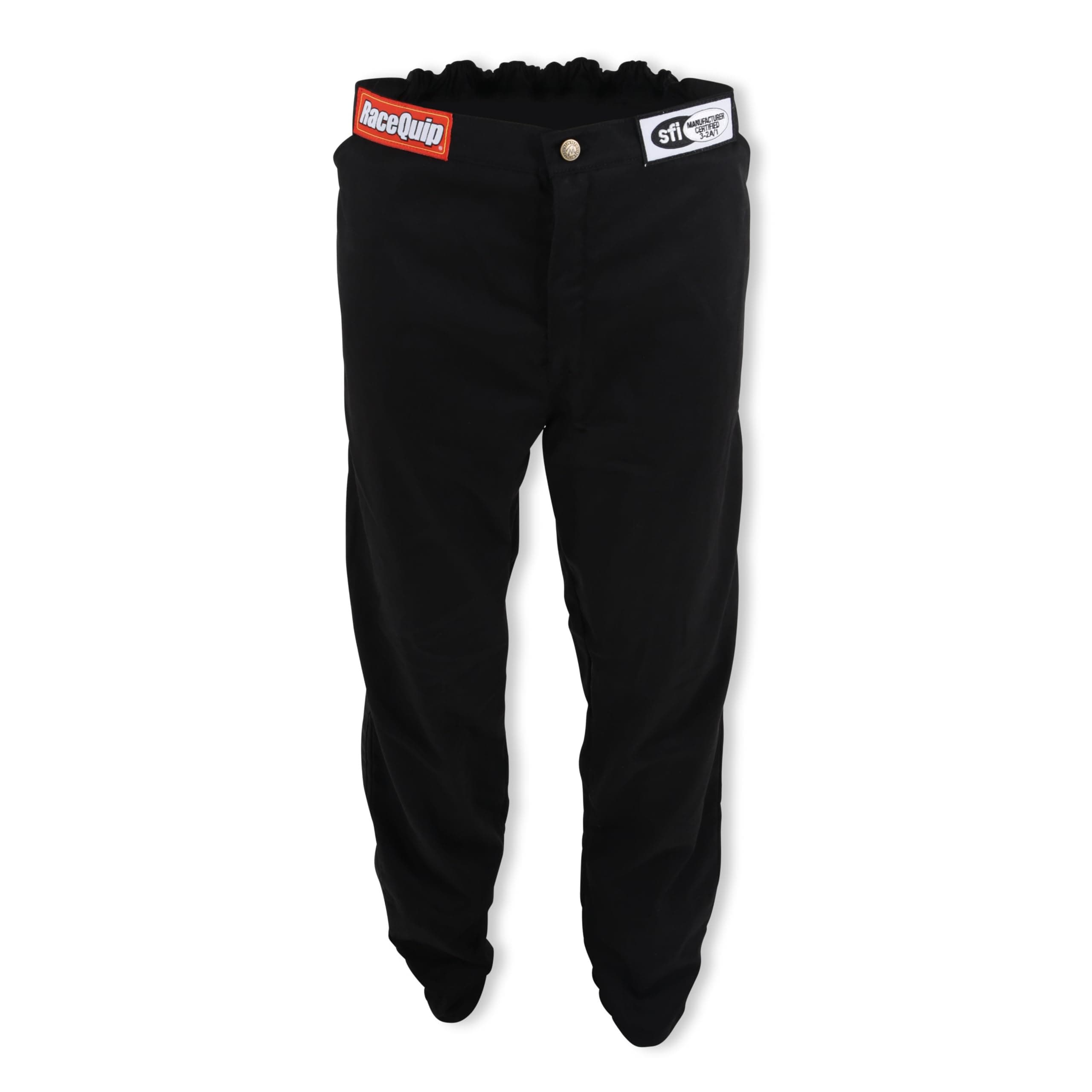 RaceQuip Racing Driver Fire Suit Pants Single Layer SFI 3.2A/ 1 Black 4X-Large 112009