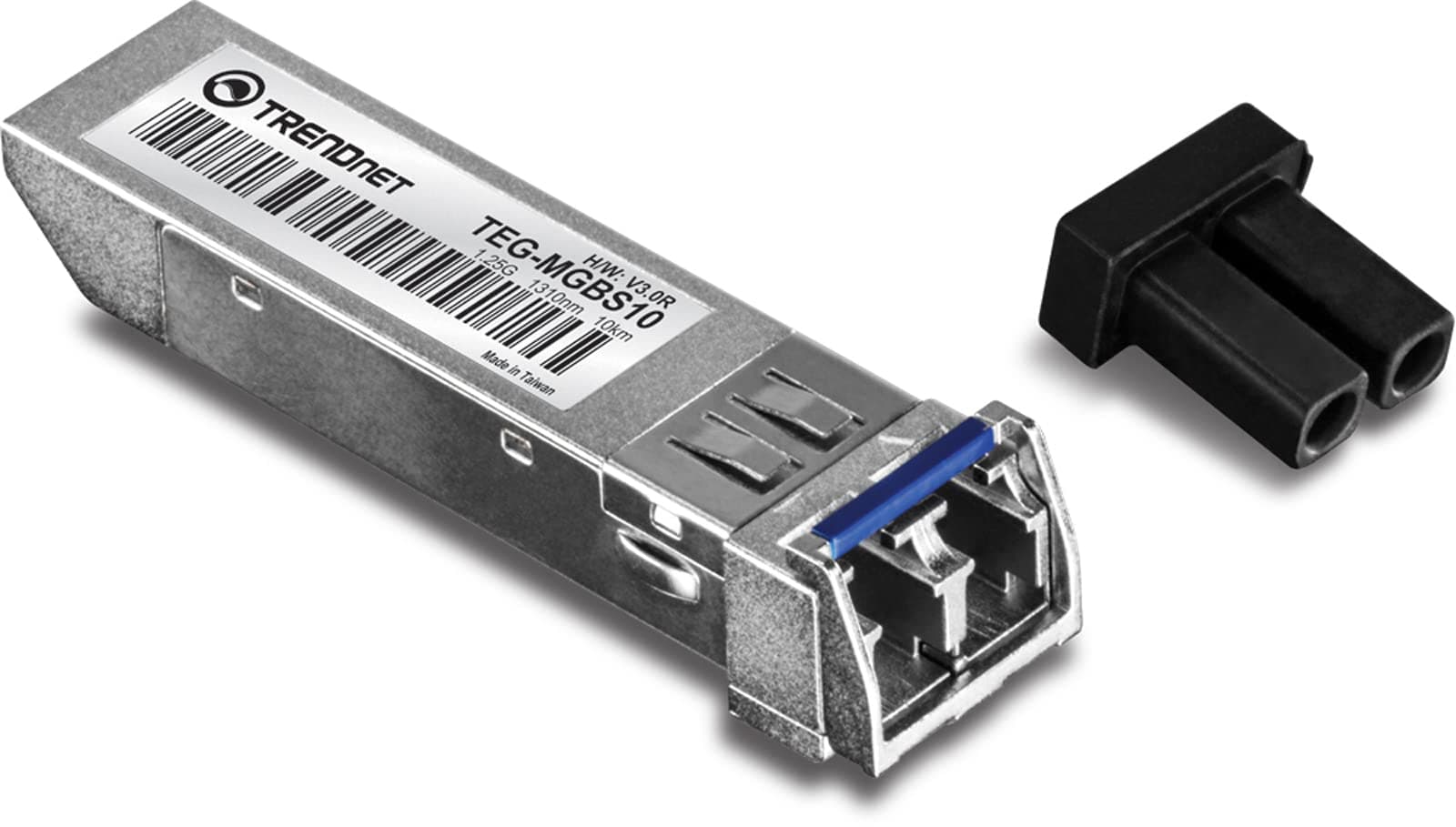 SFP to RJ45 Mini-GBIC Single-Mode LC Module, TEG-MGBS10, For Single Mode Fiber, Distances up to 10km (6.2 Miles), Gigabit SFP Module, IEEE 802.3z Gigabit Ethernet, Lifetime Protection