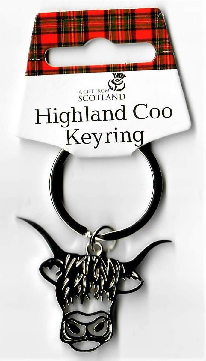 Thistle ProductsLtd Highland Coo Keyring P4C