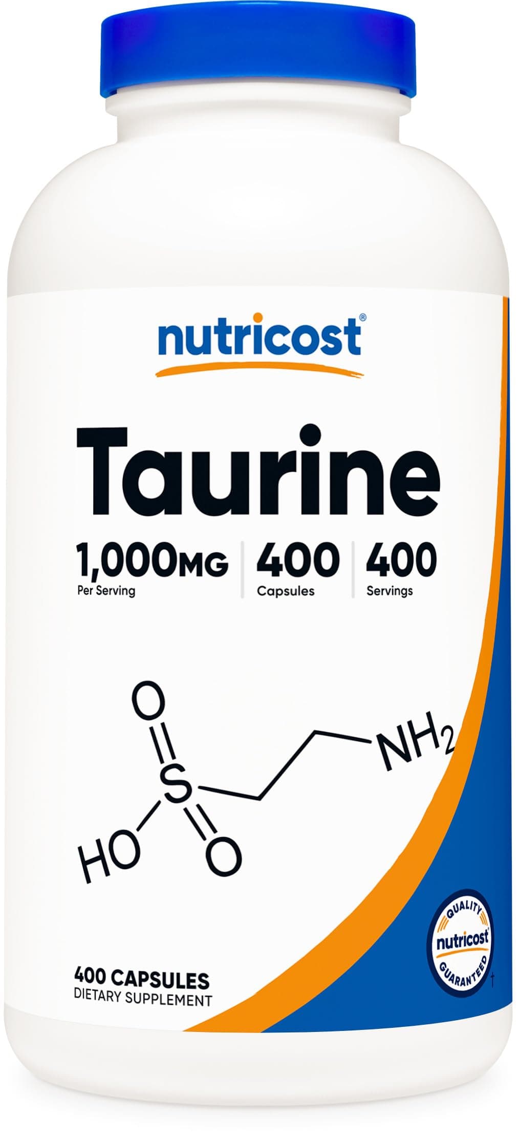 Taurine 1000mg, 400 Capsules