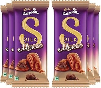 Dairy Milk Silk Mousse Chocolate Bars, 48.5 g (Pack of 6)